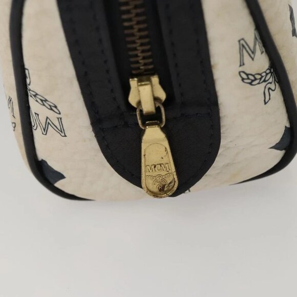 MCM Vicetos Logogram Hand Bag PVC Leather White - Picture 10 of 16
